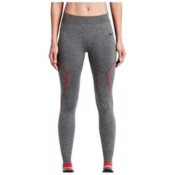 Nike Pro Legging Womens Medium HW Limitless Tight Gray Mid Rise Pant activewear - Picture 1 of 11